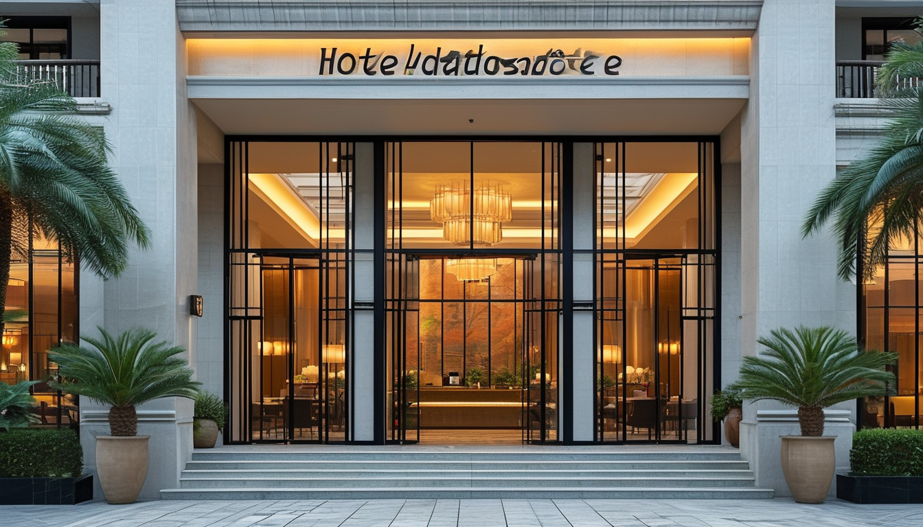 Aluminum Storefront Door For Hotels & Resorts