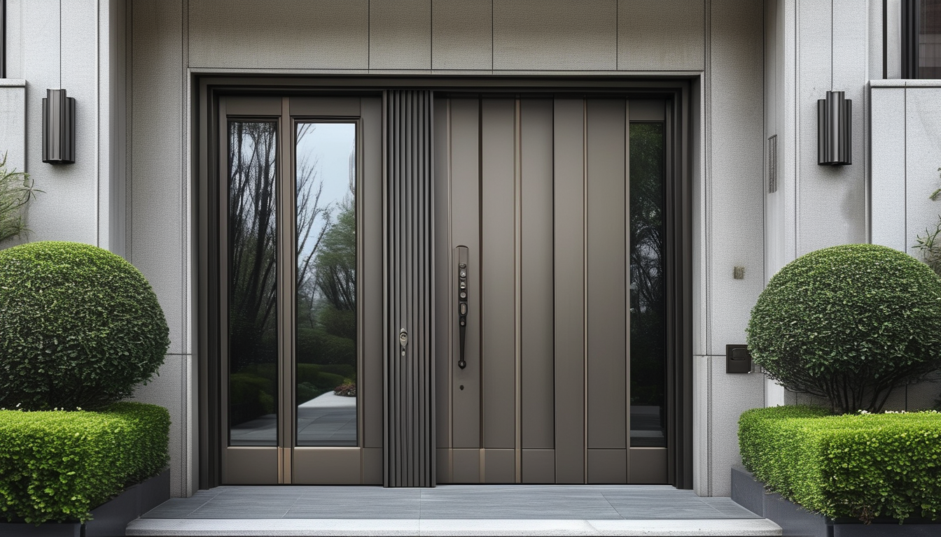 Aluminum Entry Door For Residential Buildings