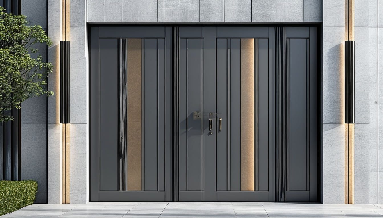 Aluminum Security Door For Construction Projects