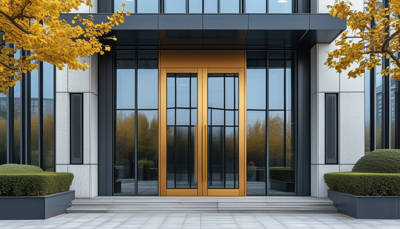 Aluminum Front Door For Office Buildings