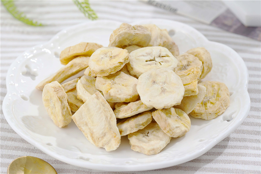freeze dried banana slices