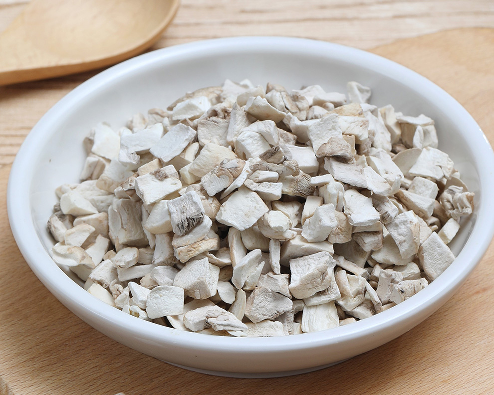 freeze dried mushroom slices