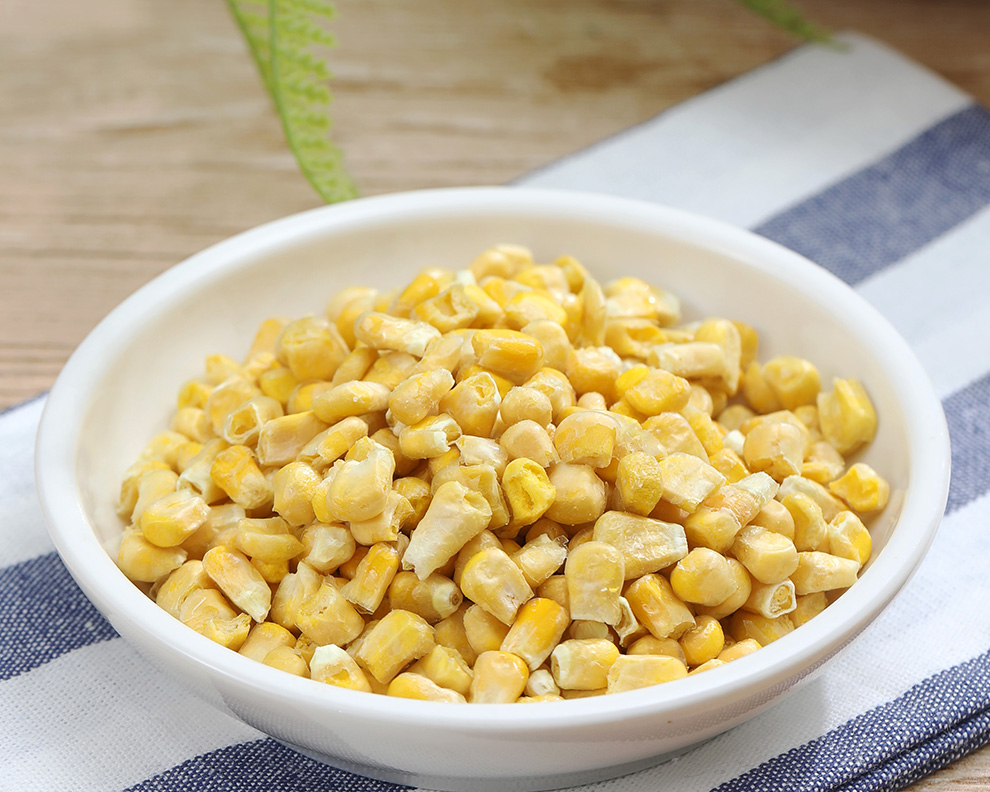 freeze dried sweet corn kernels