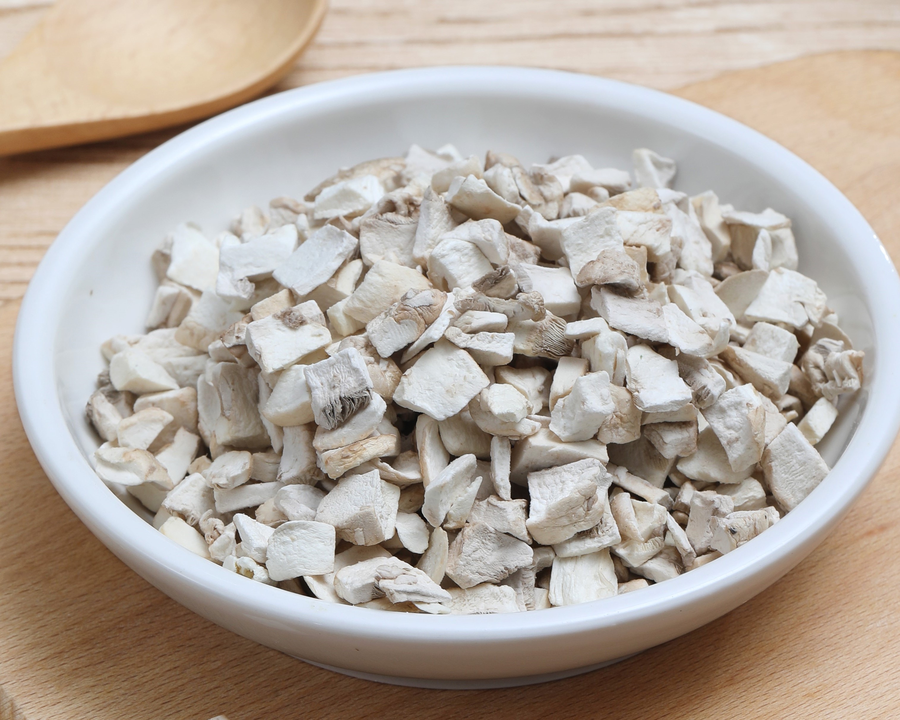 freeze dried white button mushroom dices