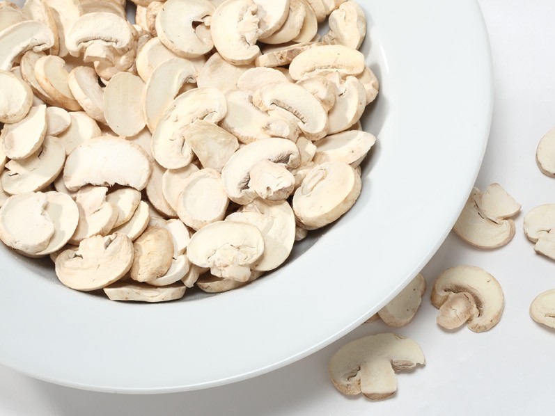 freeze dried white button mushroom slices