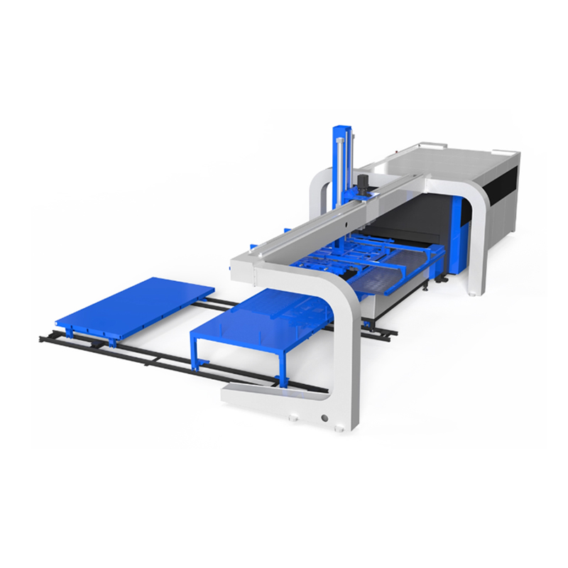 Laser loading and unloading robots