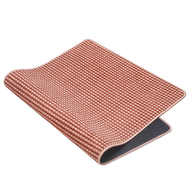 Pineapple Design Microfiber Bath Mat - Non Slip Super Absorbent Natural Rubber Mat