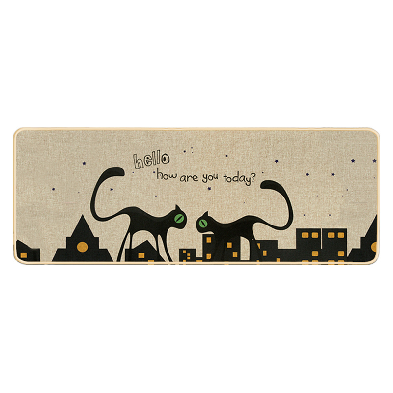 Eco Friendly Non Slip Natural Rubber Printed Kitchen Mat