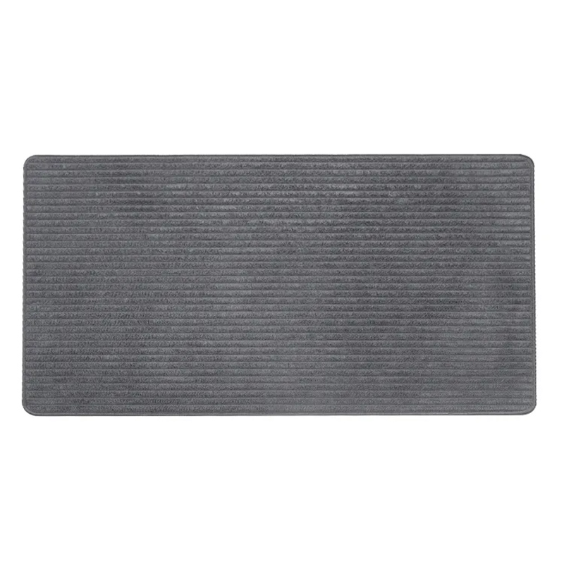 Striped Microfiber Bath Mat - Non Slip Quick Drying Natural Rubber Mat
