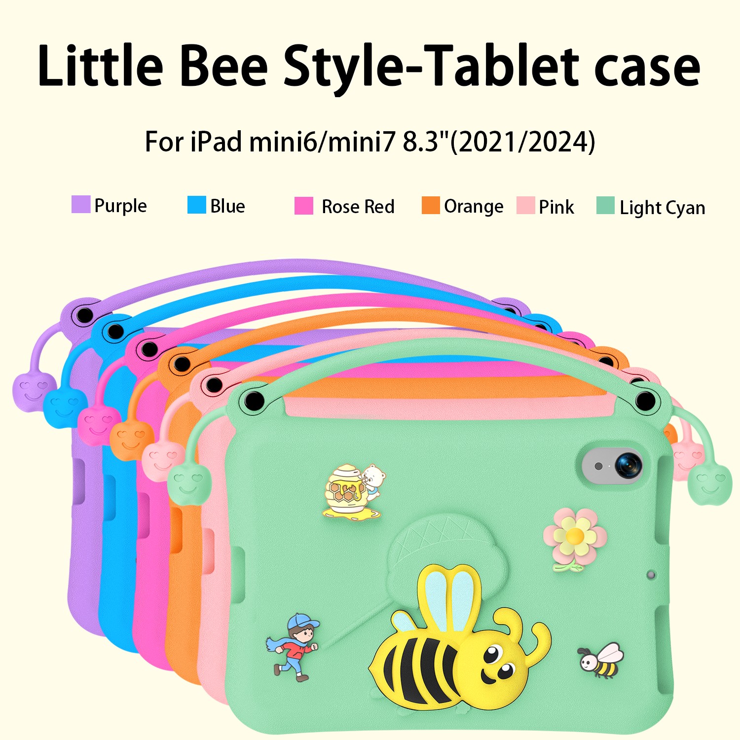 Cartoon iPad Tablet Protective Case for Children colour