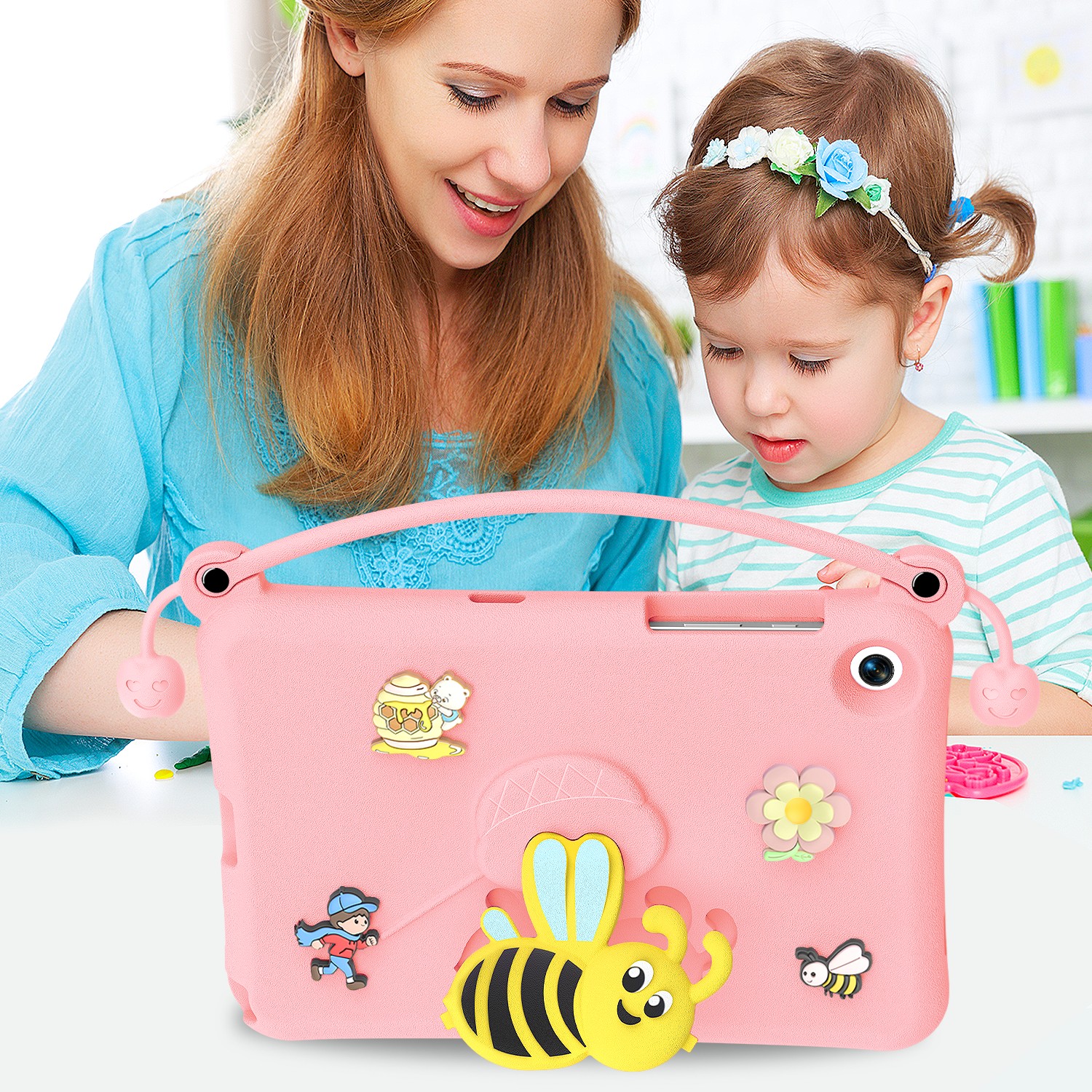 case for samsung galaxy a9 tablet pink-(3)