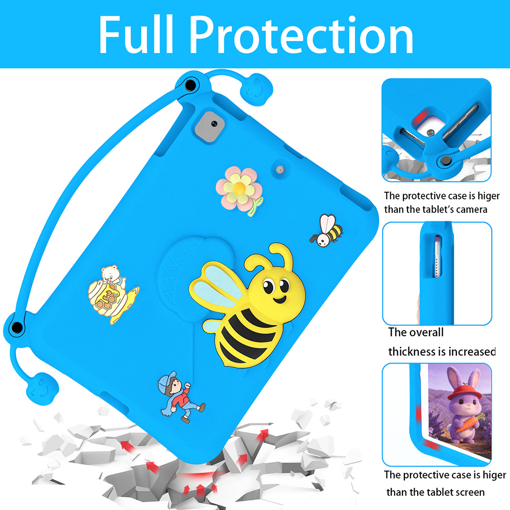 Child-friendly shockproof protective cover Blue-(5)