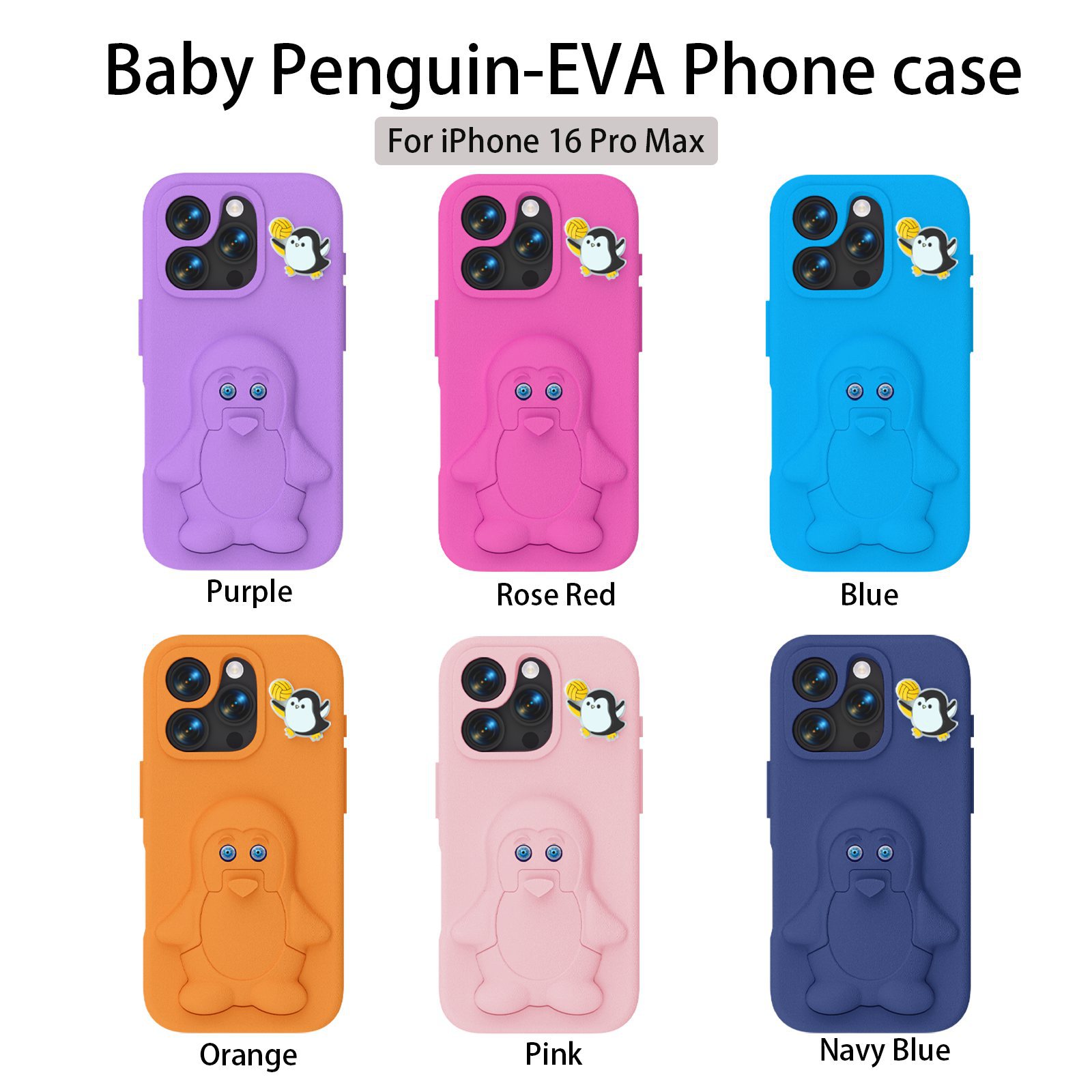 Cute Penguin-Shaped Phone  color tota
