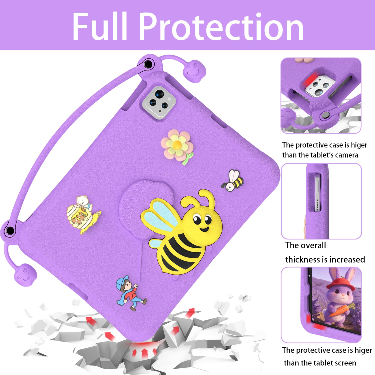Ipad 11 Inch Pro Case purple-(4)
