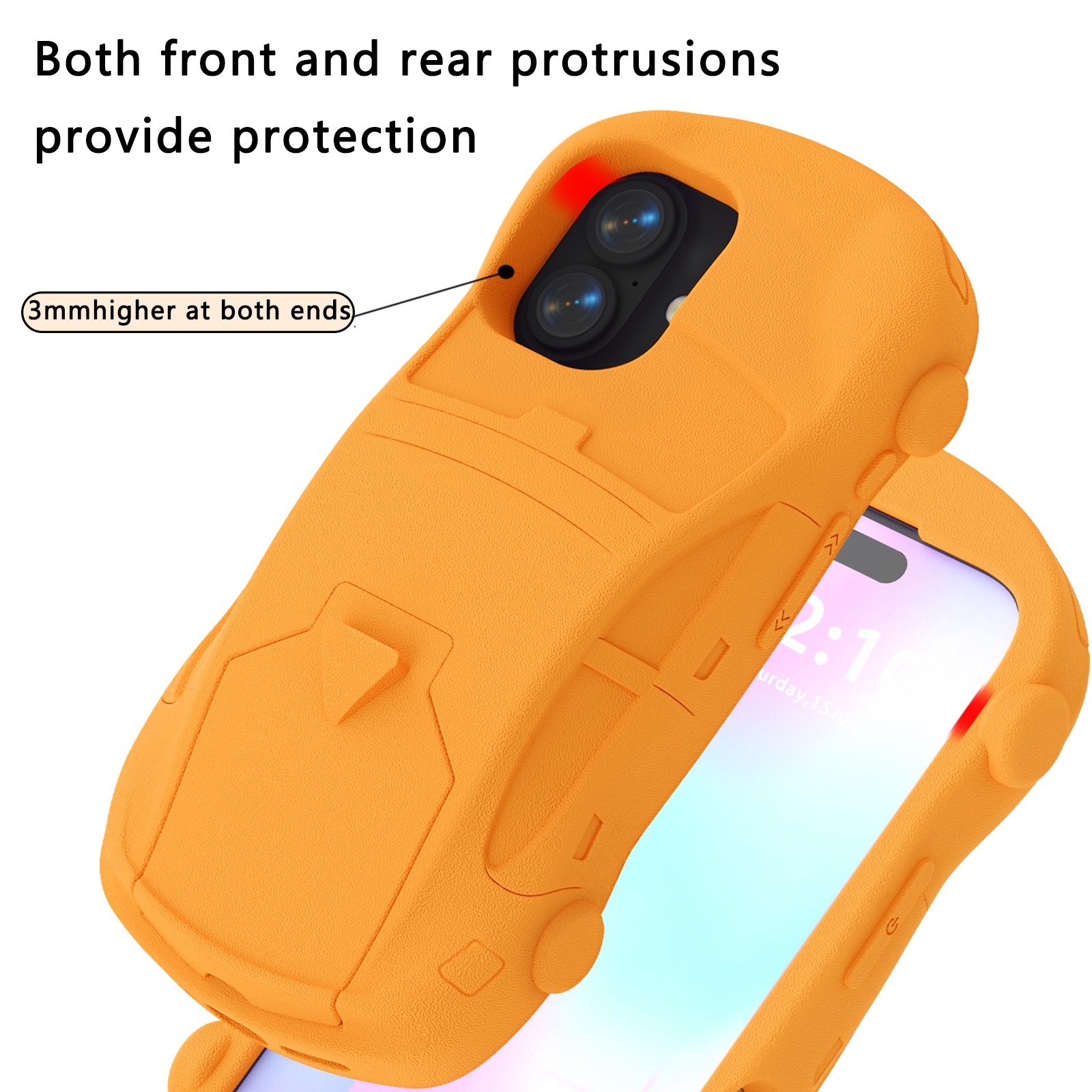 super cool EVA phone case orange (3)