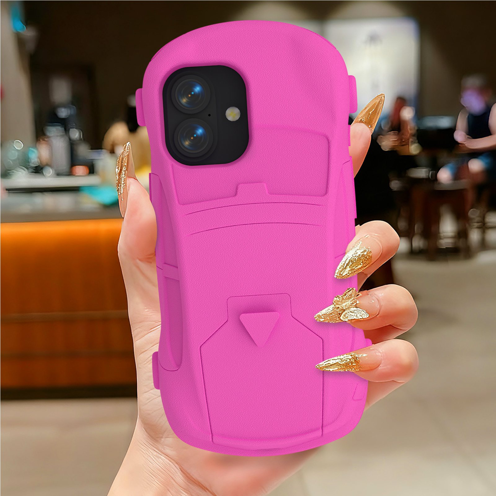 super cool EVA phone case rose red (7)