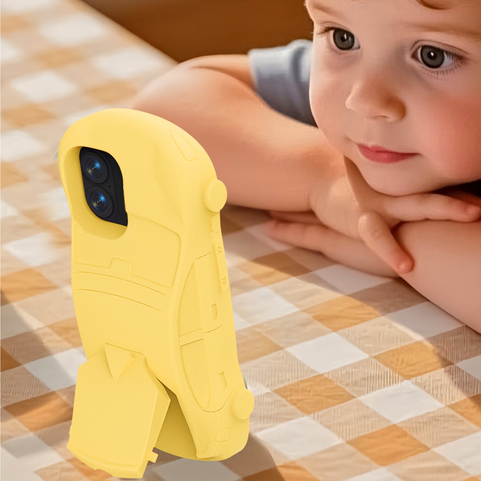 super cool EVA phone case yellow (5)