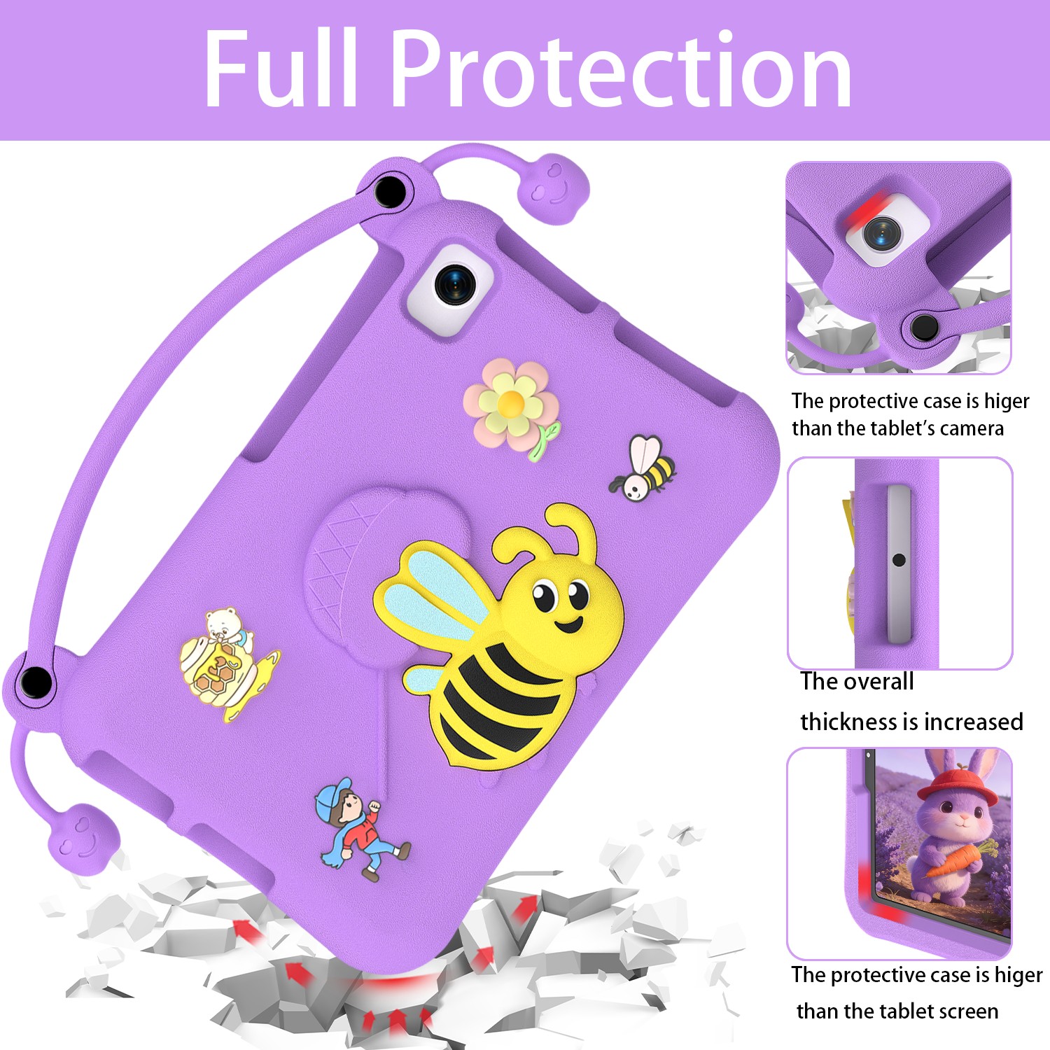 Full-body shockproof huawei tablet case for kids (5)