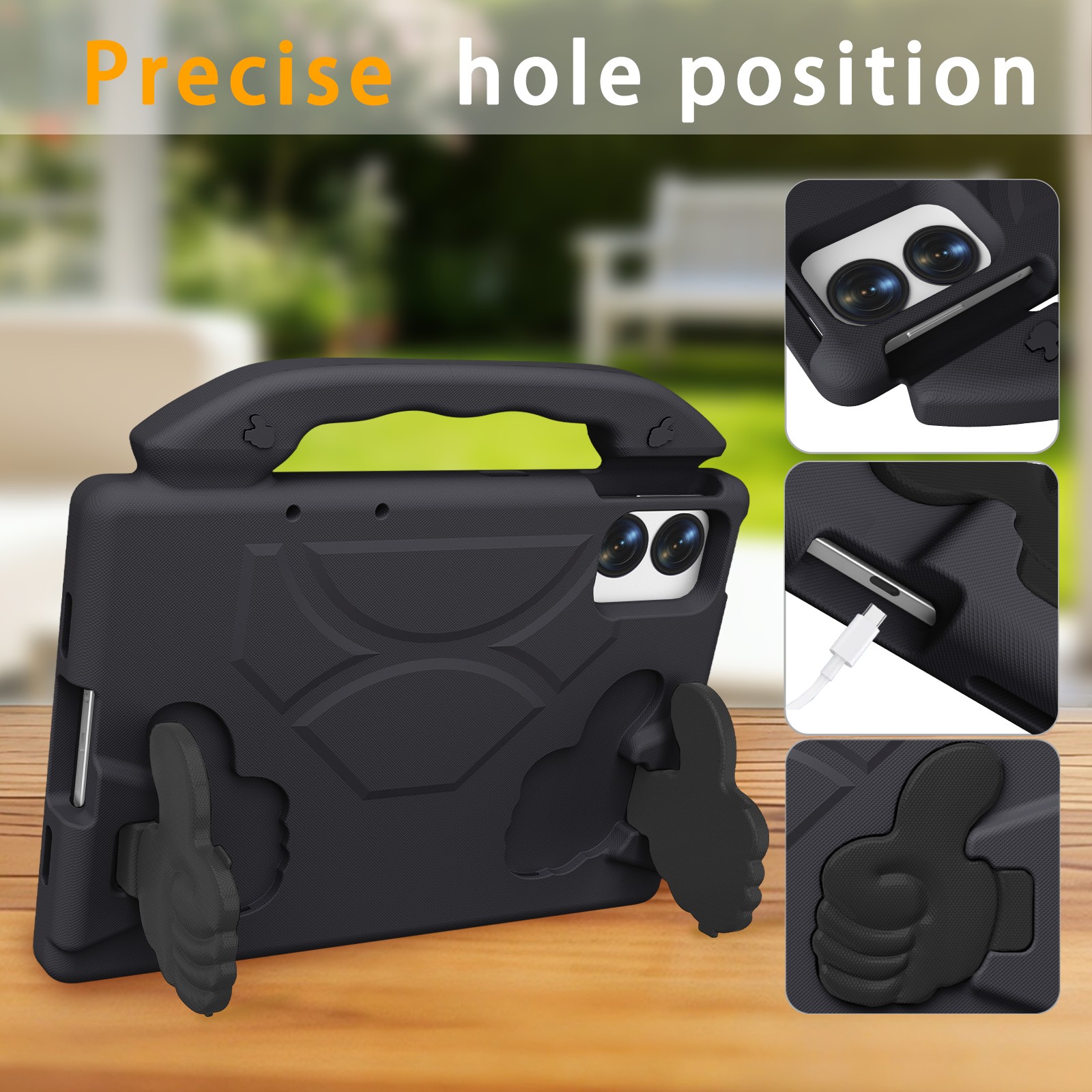 Black-POCO PAD M1 EVA Protective Case