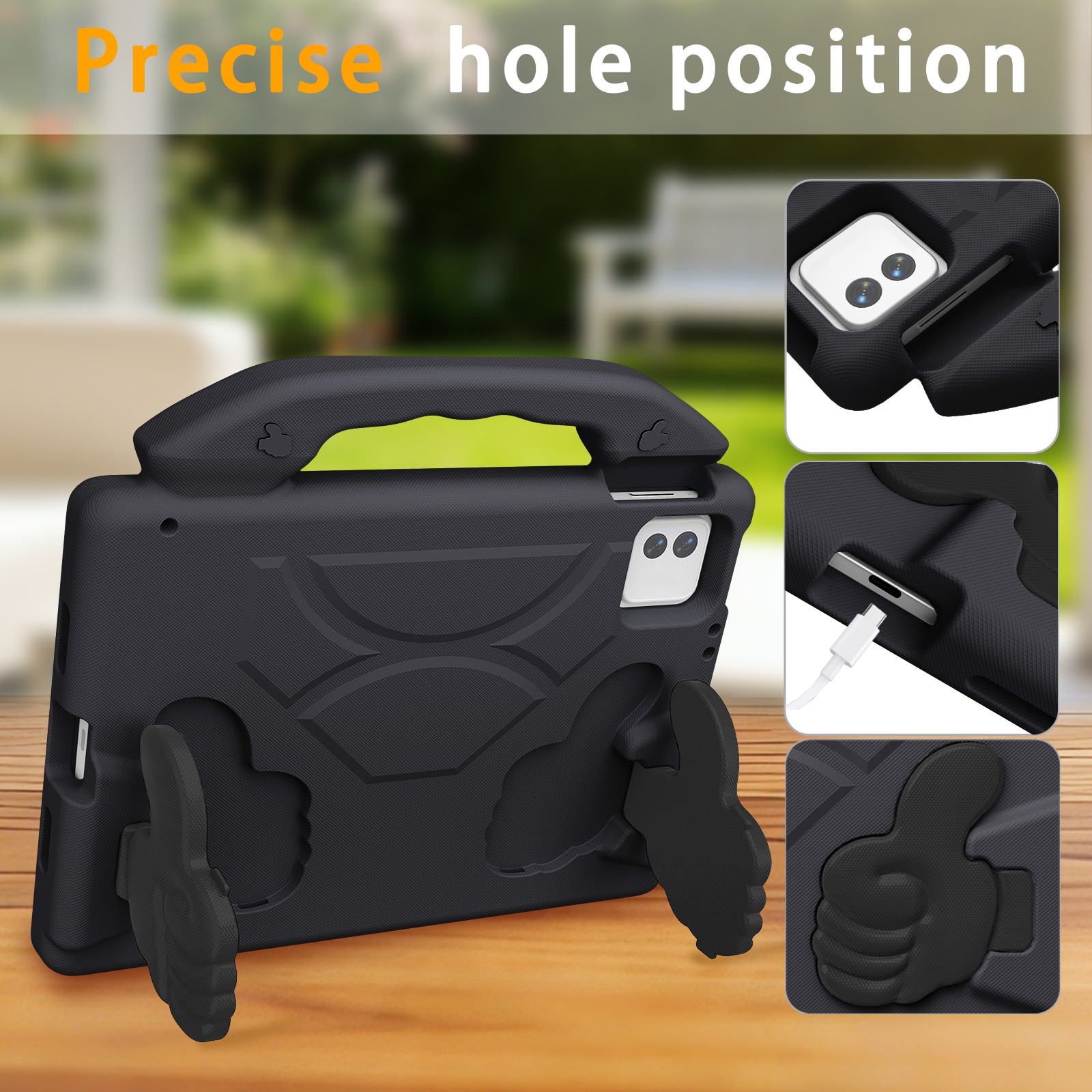 Black-POCO PAD X1 EVA Protective Case