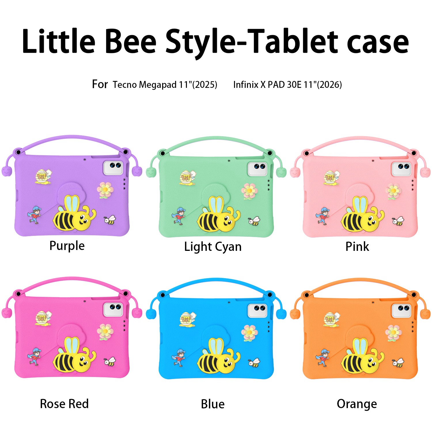 Étui EVA pour enfants pour Tecno Megapad 11 couleurs