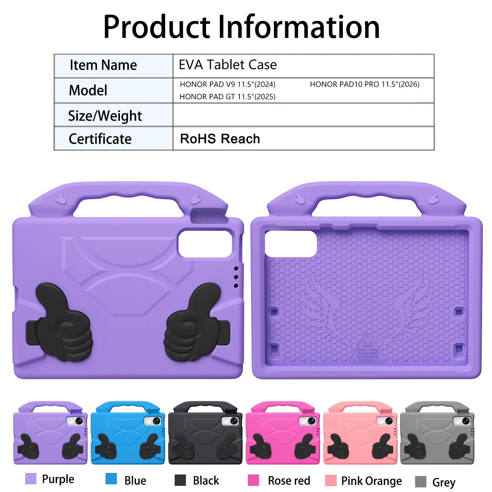 Honor PAD V9 EVA Handle Stand Cove colors