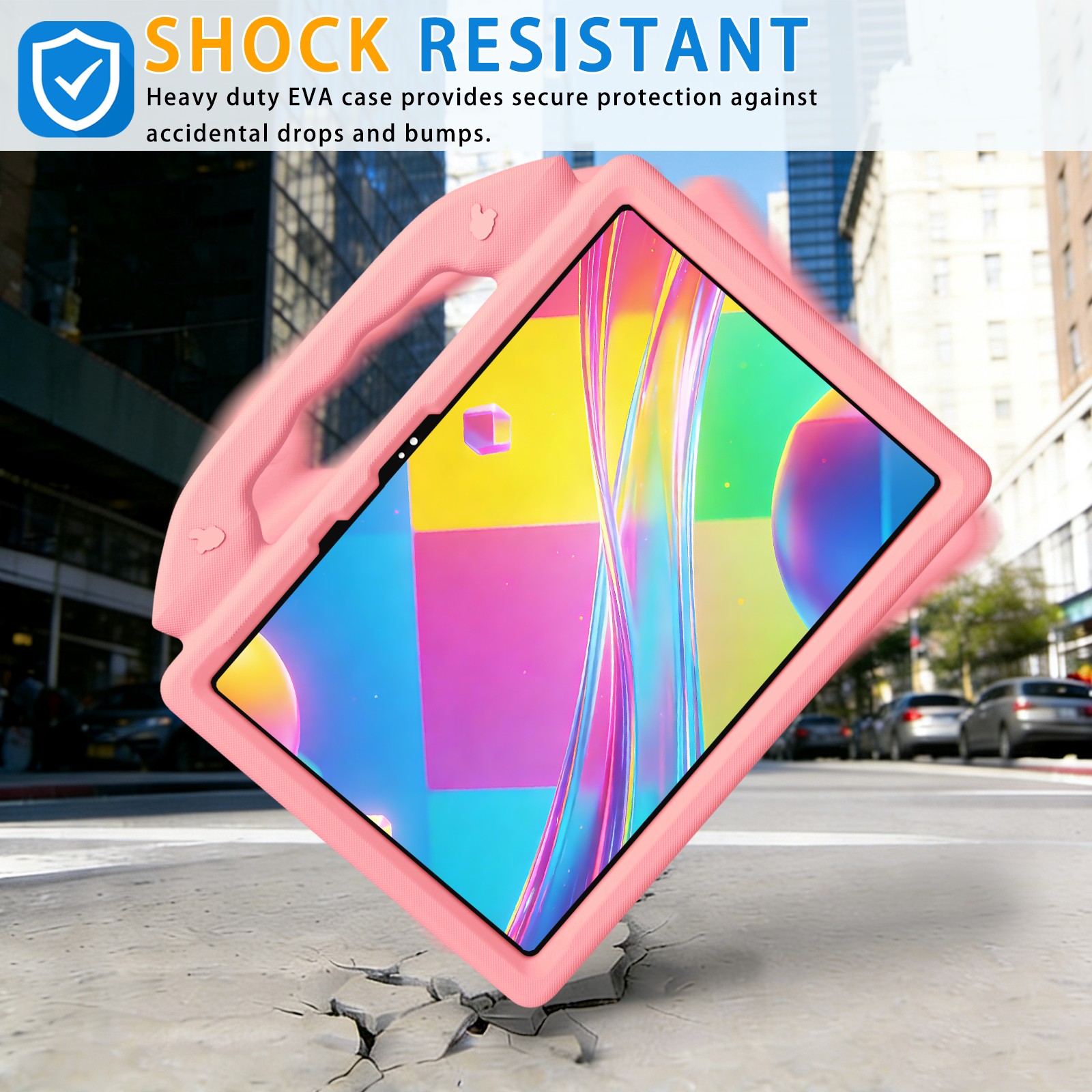 Pink Orange-POCO PAD M1 EVA Protective Case