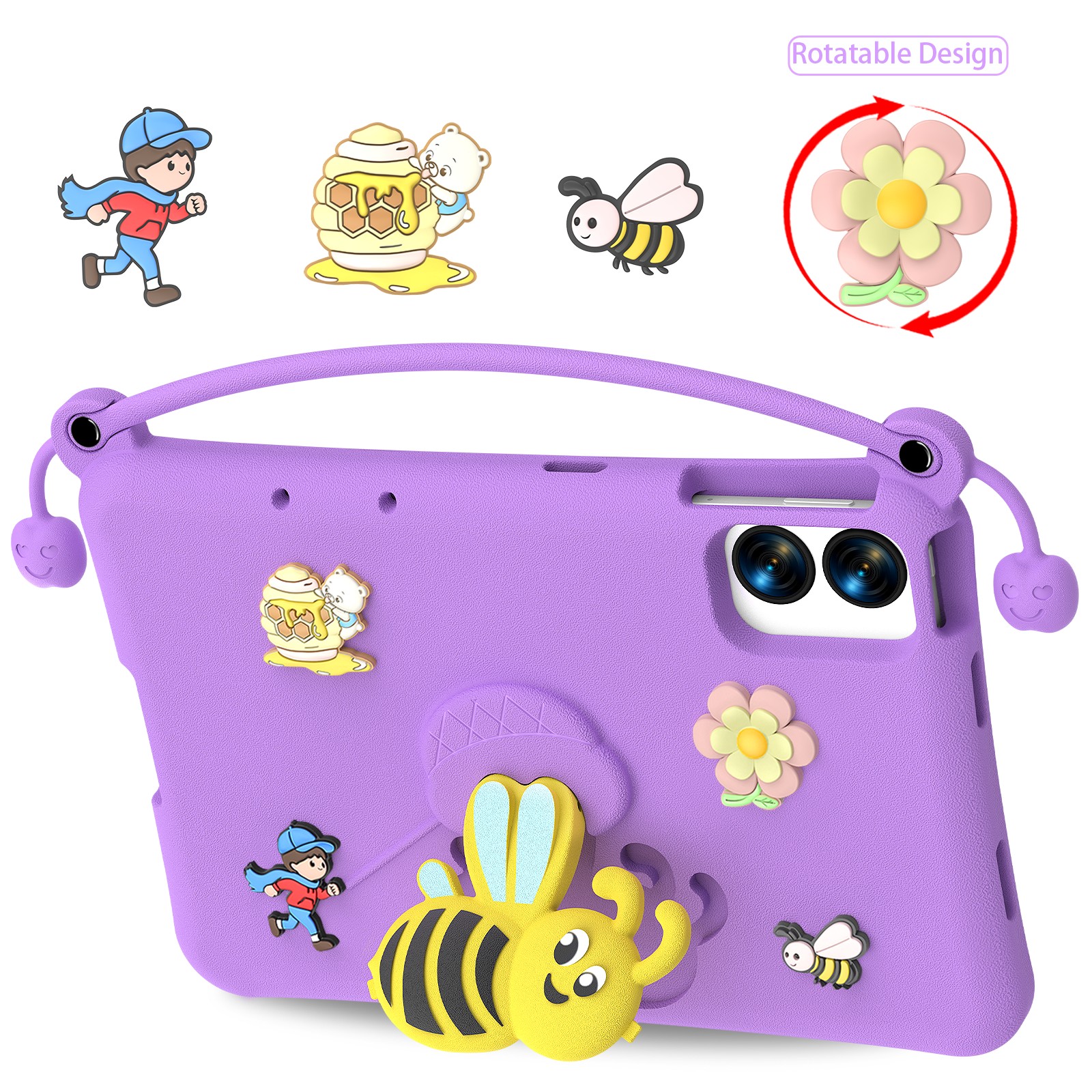 Étui de protection pour tablette Lenovo, motif violet