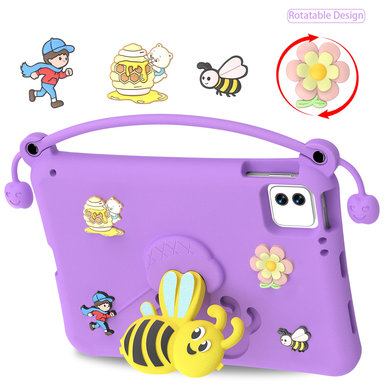 Purple- POCO PAD tablet case for Kids