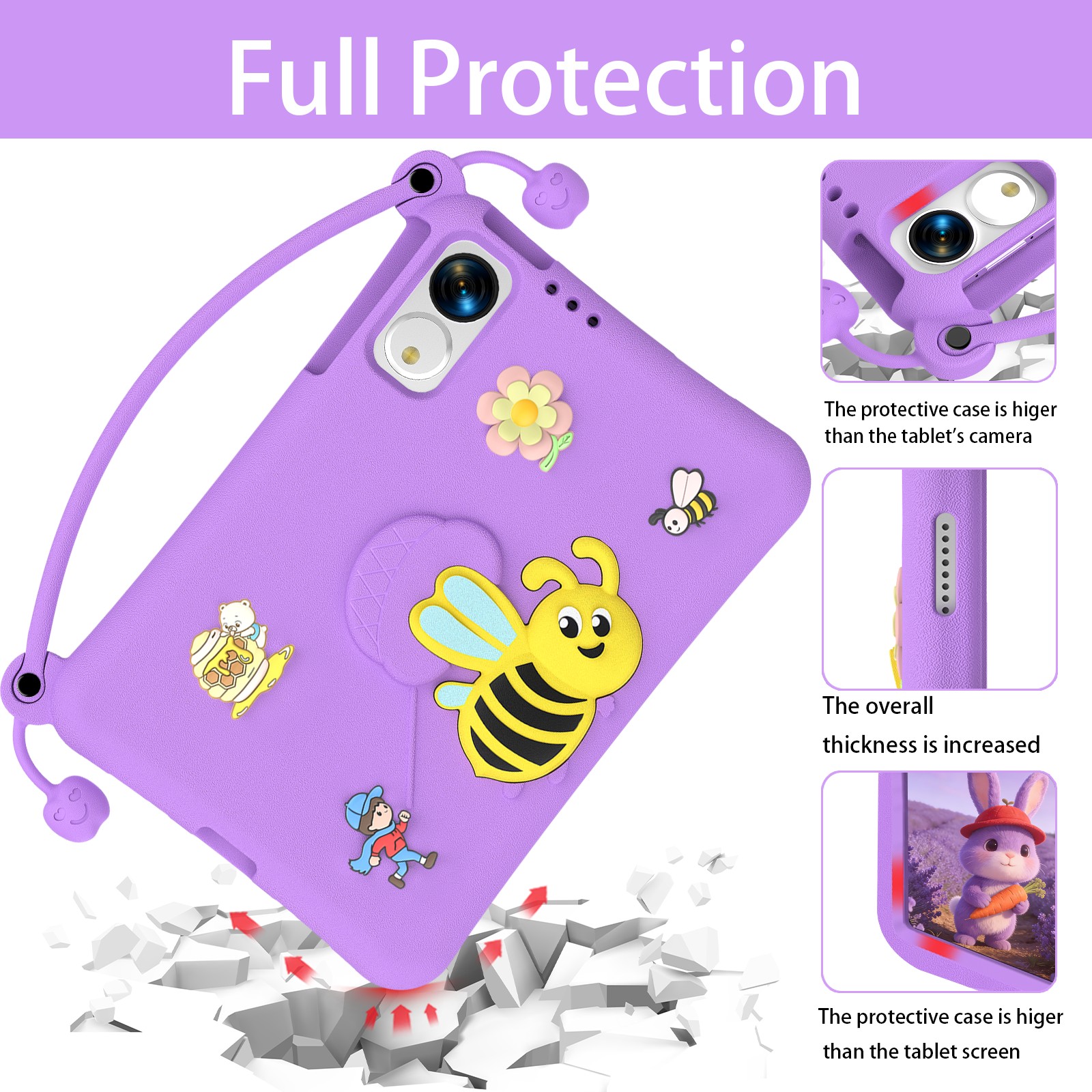 Purple-Tablet Case for Honor PAD V9
