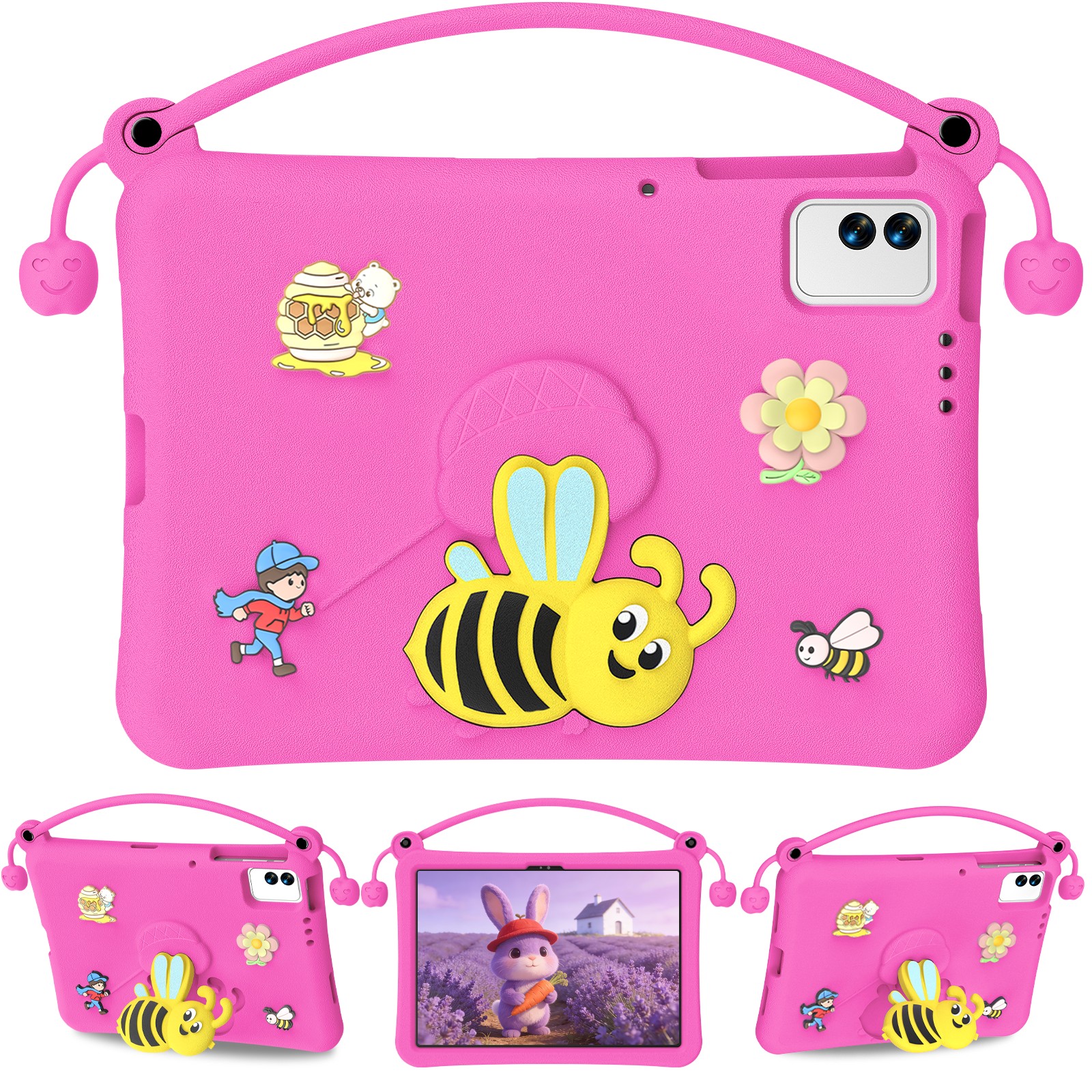 Étui rose rouge en EVA pour enfants pour Tecno Megapad 11.jpg
