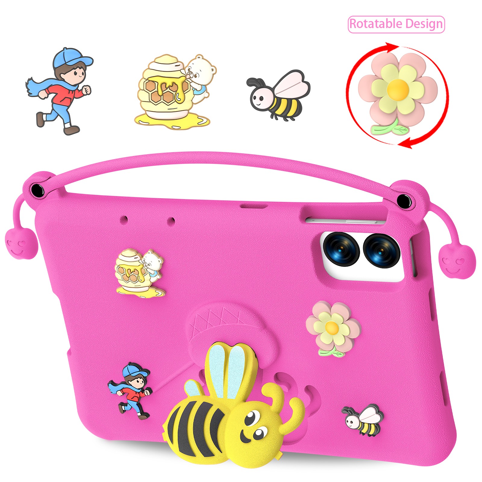 Rose Red-POCO PAD M1 Tablet Cover