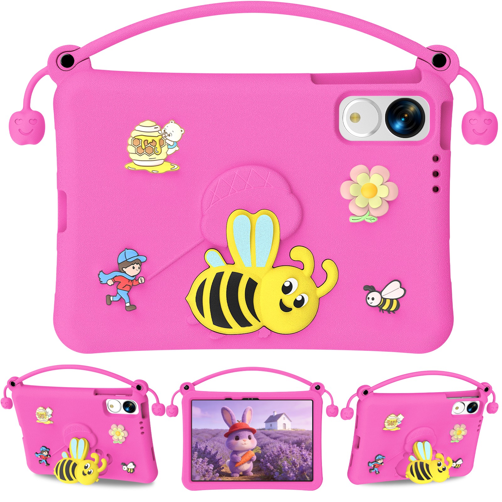 Rose Red-Tablet Case for Honor PAD V9