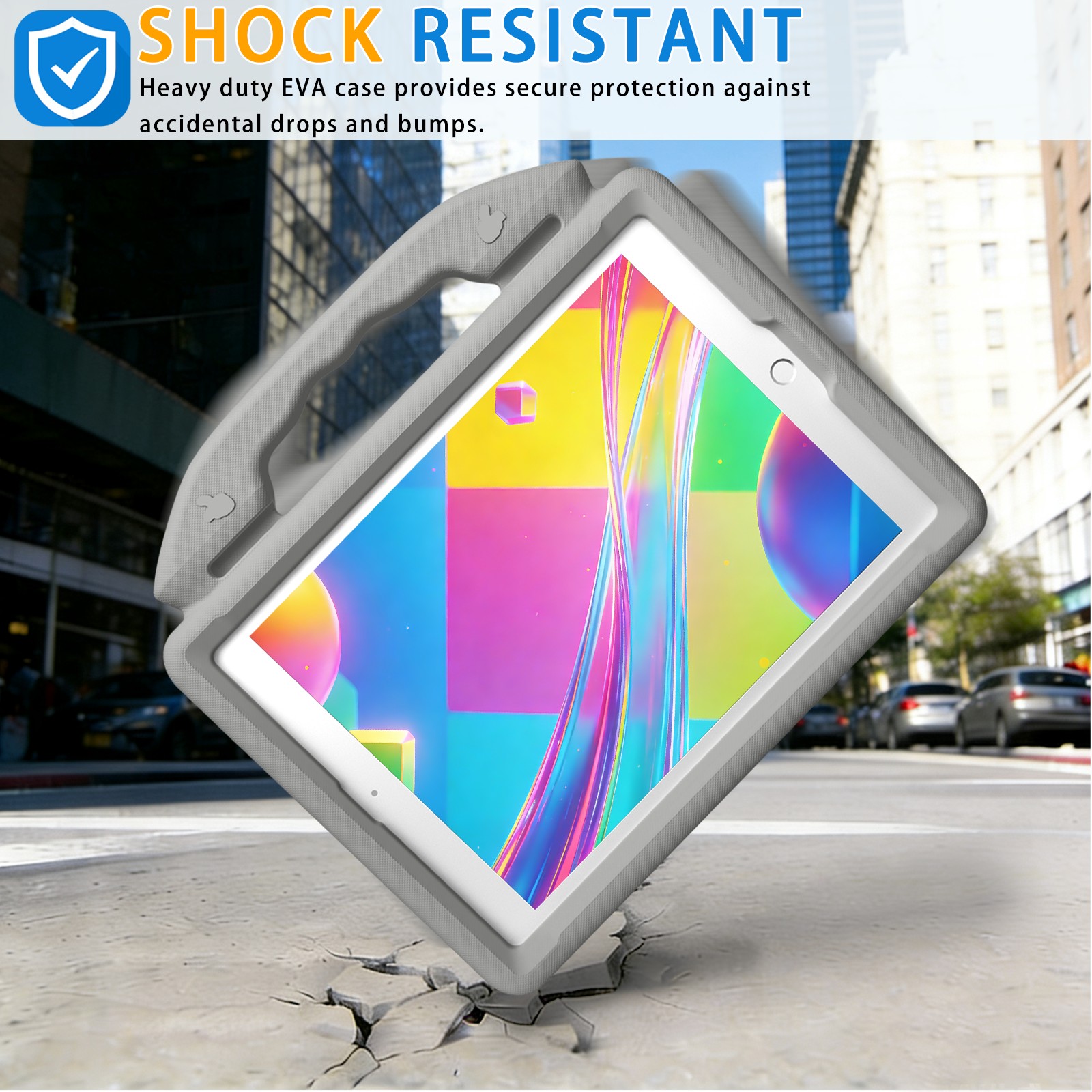 Étui de protection gris en EVA pour iPad 9,7 pouces.jpg