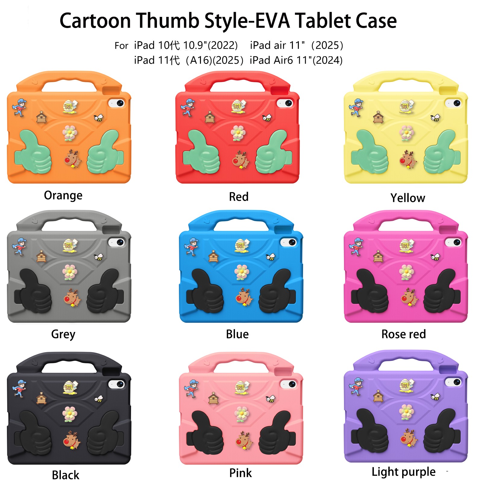 Étui pour tablette iPad 11-10e génération, toutes couleurs