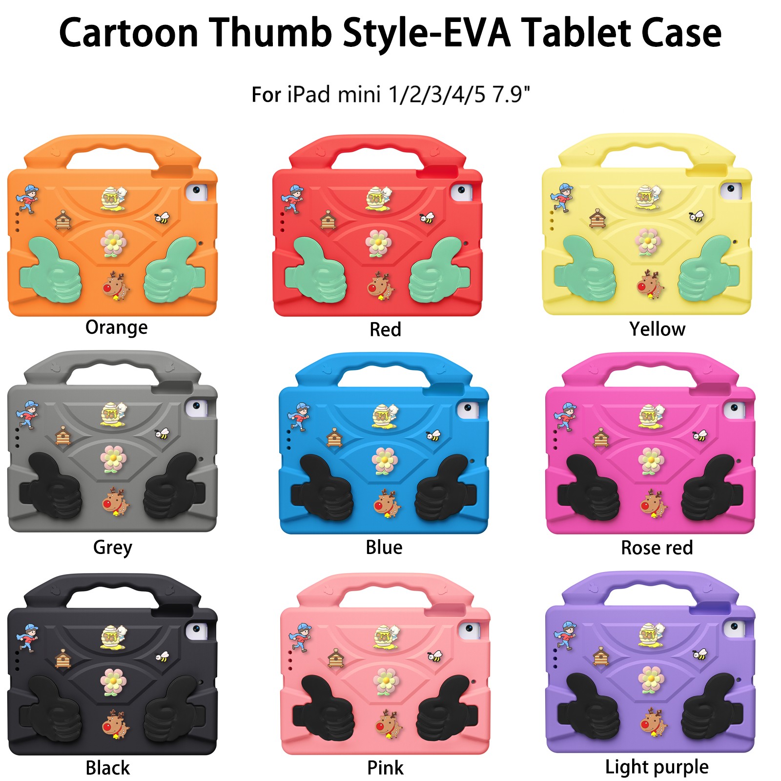 Étui pour tablette enfant en EVA pour iPad Mini 3