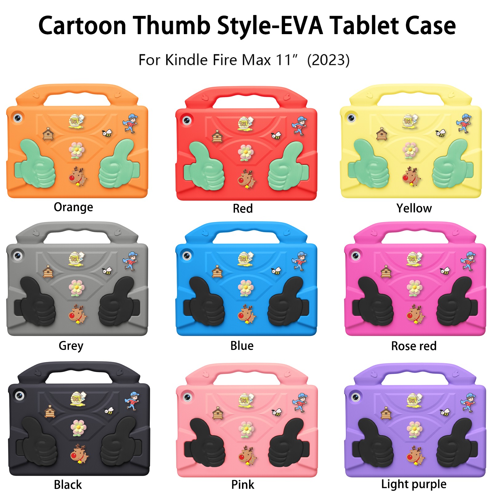 Couleurs des étuis pour Kindle Fire Max 11 pouces