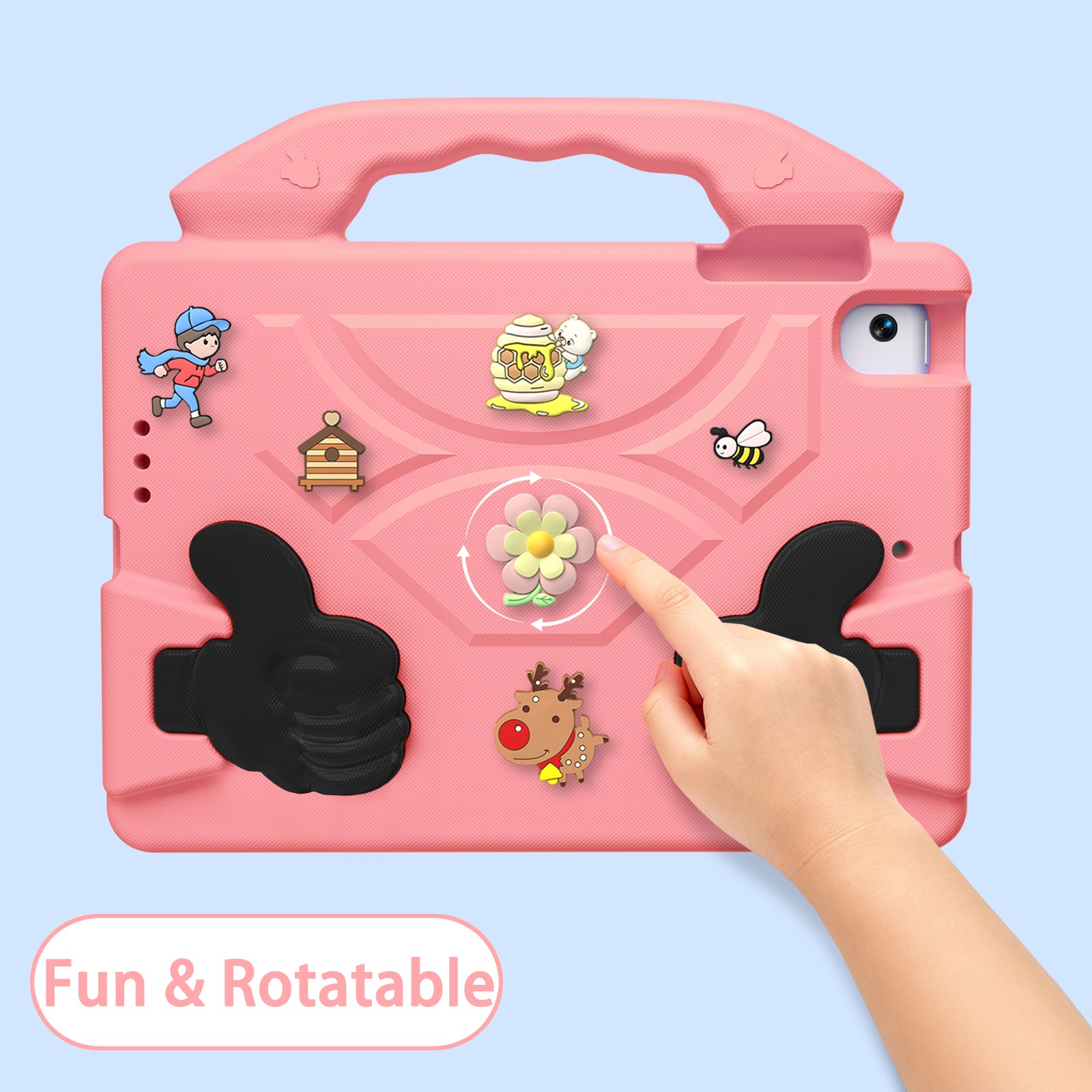 Étui rose pour tablette enfant iPad Mini 3 en EVA
