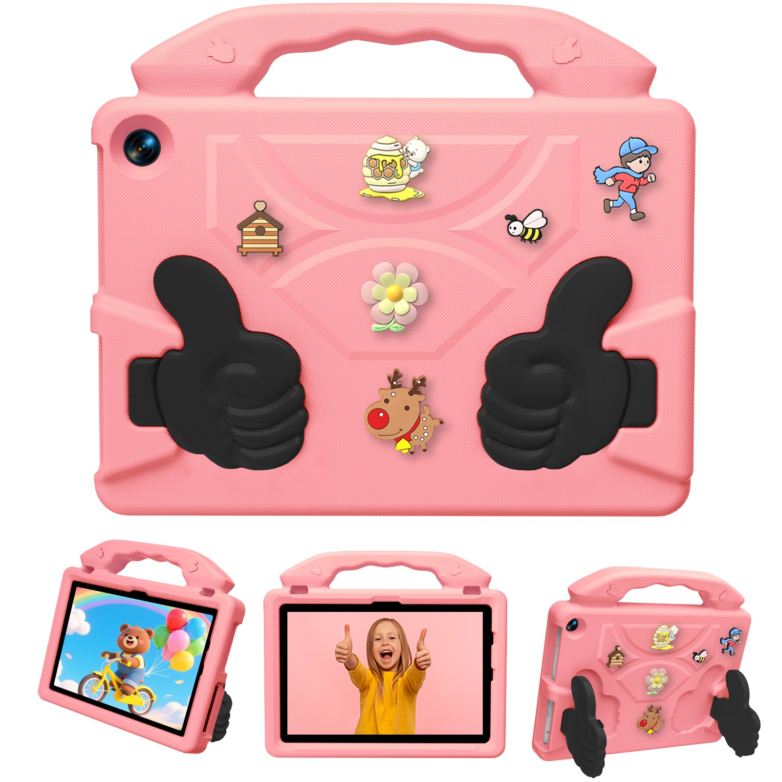 Étui de protection rose pour Kindle Fire HD10