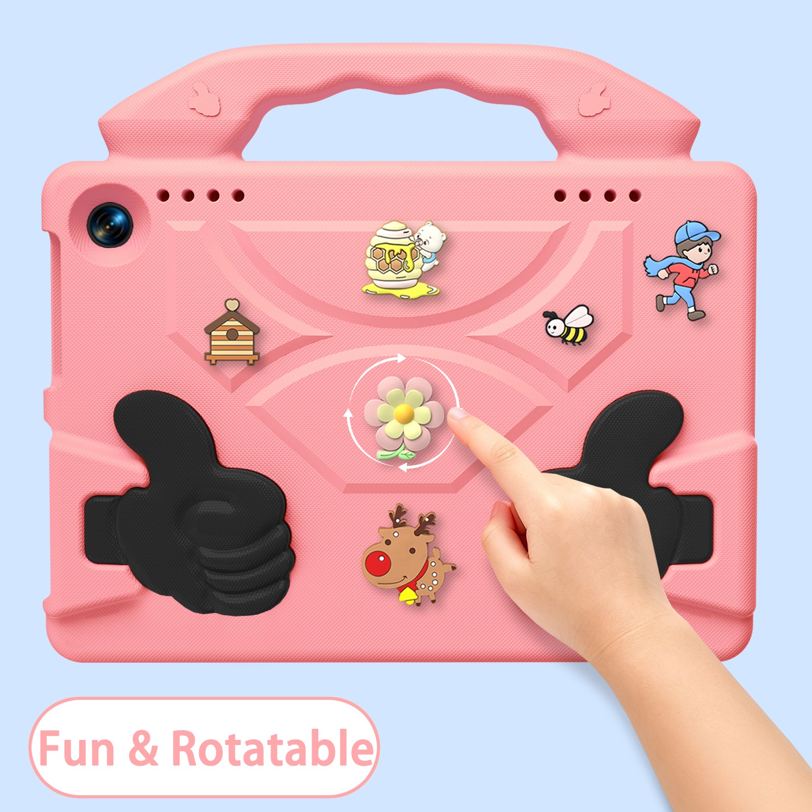 Étui rose pour Kindle Fire HD8