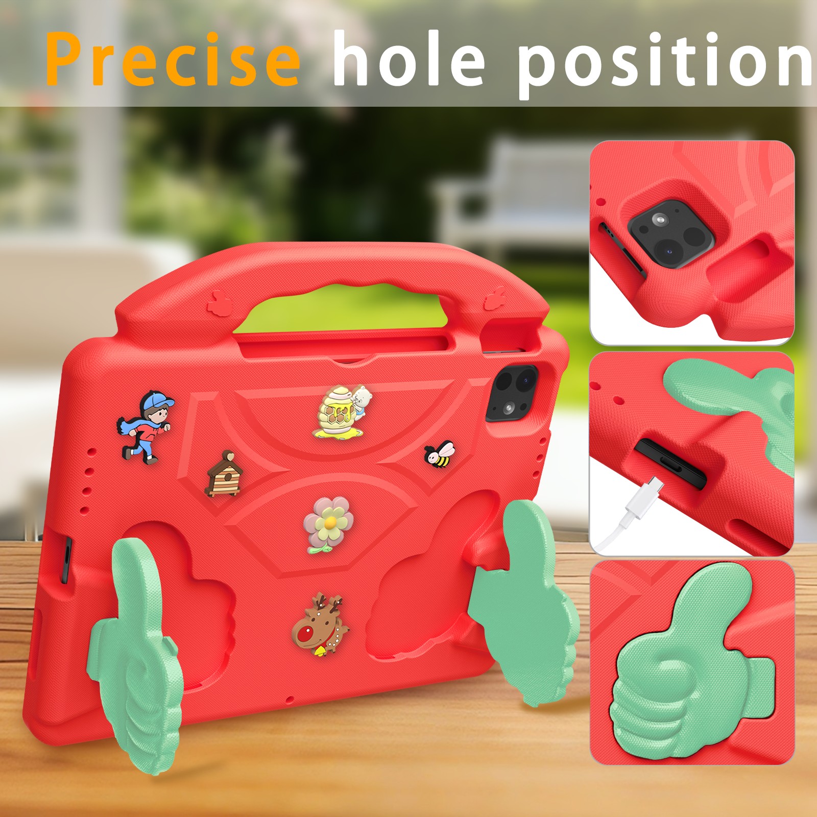 Étui rouge pour tablette iPad Pro Air5