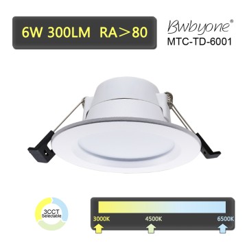 6W 300LM MTC-TD-6001 LED Recessed Mounted Downlight