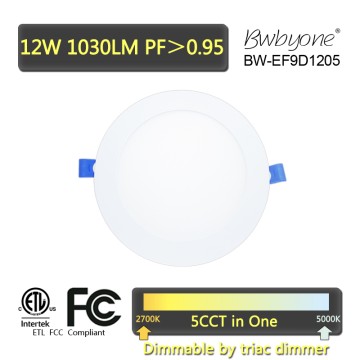 BW-EF9D1205 LED Recessed Panel light with FCC ETL compliant