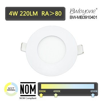 4W 220LM BW-MB391040 LED Small Recessed Mounted Panel Light