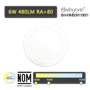 6W 480LM BW-MMB3911060 LED Flush Mounted Drum Light