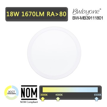 18W 1670LM BW-MMB3911180 LED Flush Mounted Ceiling Light