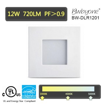 12W 720LM BW-DLR1201 LED Recessed Mounted Retrofit Downlight
