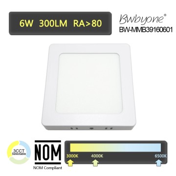 6W 500LM BW-MMB39160601 LED Flush Mounted Square Light