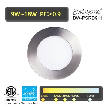 BW-PSRD901 LED Recessed Slim Round Panel light with ETL compliant