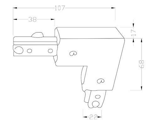 BW-DGA30SQ0 line drawing m